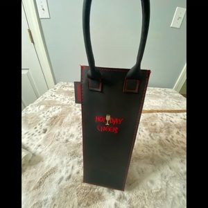 Perfect Bottle Tote Wine Gift Bag - Black  Nylon/vinyl Bag